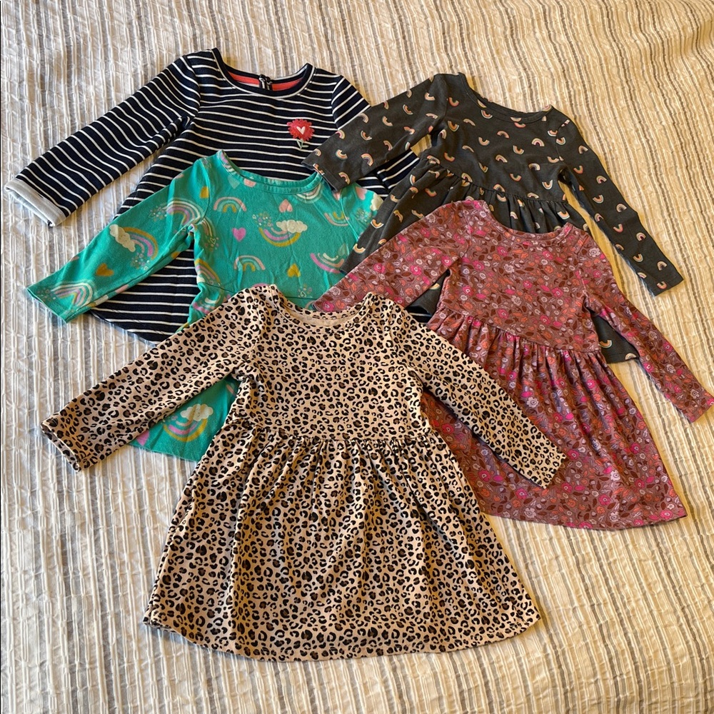 Lot of Five Long Sleeve Dresses